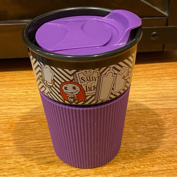 Disney Parks Nightmare Before Christmas Jack Sally‎ Travel Tumbler Purple Lid - Picture 5 of 7